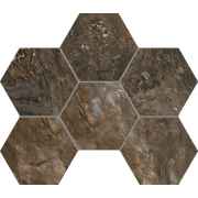 Bernini dark brown hexagon BR04 Мозаика